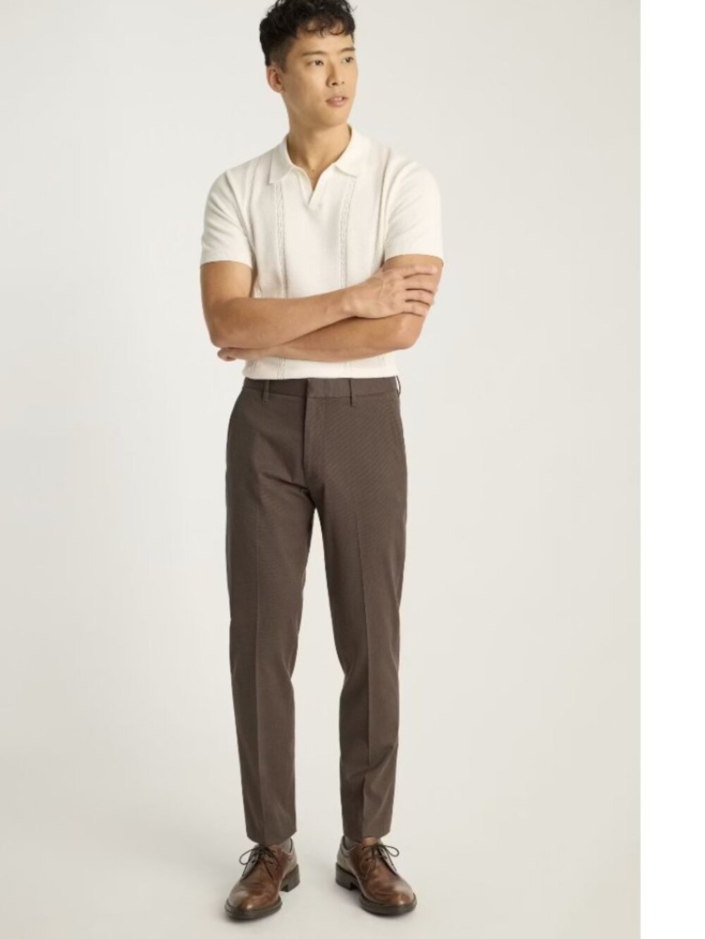 Bonobos Weekday Warrior Dress Pants tuesday brown micro dobby - Size 32x34